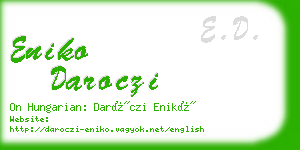 eniko daroczi business card